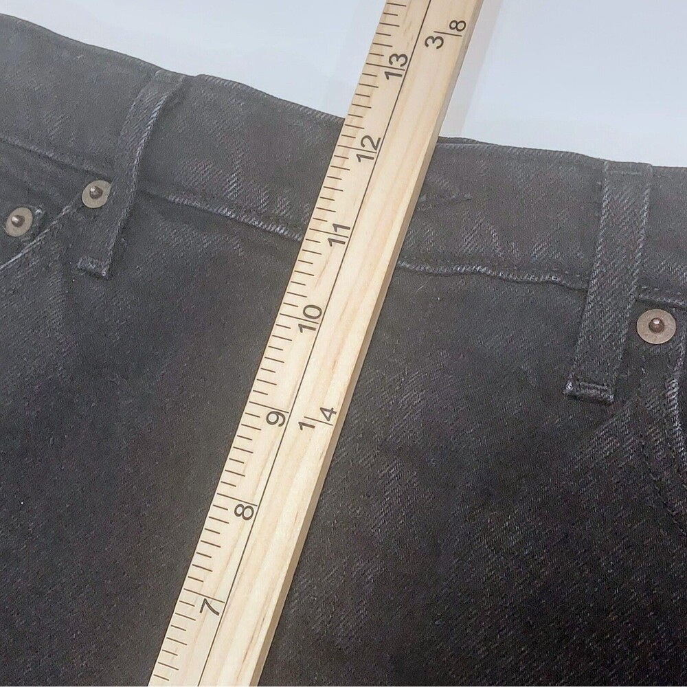 Abercrombie Fitch Womens 28/6 90s Straight Ultra Hi Rise Curve Love Black 31" In - Picture 7 of 8